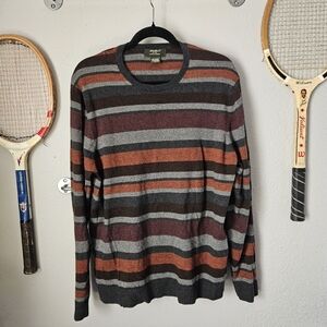 Eddie Bauer Cotton Cashmere Striped Sweater M
